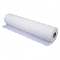 Drap d'examen blanc et confortable en ouate de cellulose 46 mètres - 50 x 34 cm